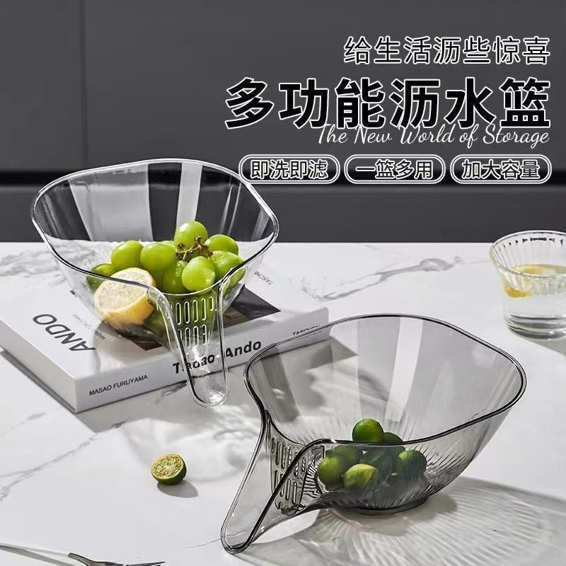 Carefully Selected Multifunctional Draining Basket, New Draining Basin For Kitchen Use, Vegetable And Fruit Washing, Dry And Wet Separation, Water Filtering Tool