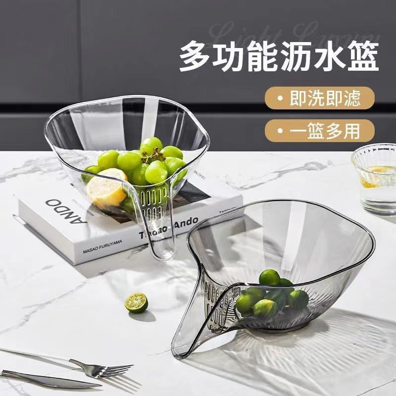 Carefully Selected Multifunctional Draining Basket, New Draining Basin For Kitchen Use, Vegetable And Fruit Washing, Dry And Wet Separation, Water Filtering Tool